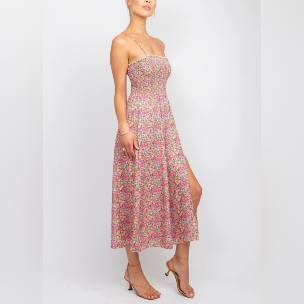 RESA Multicolor Floral Midi Dress